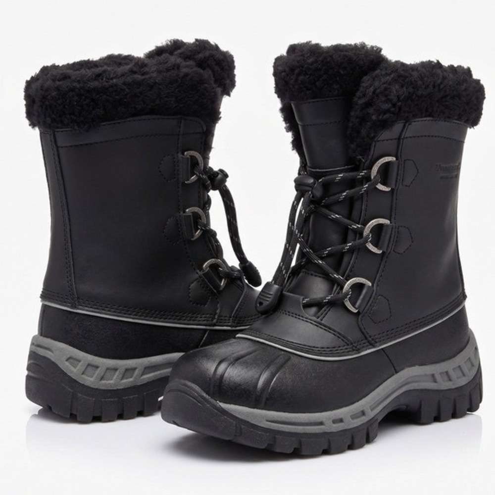 Bearpaw Kelly Youth Winter Snow Boots Black Size 2 Youth